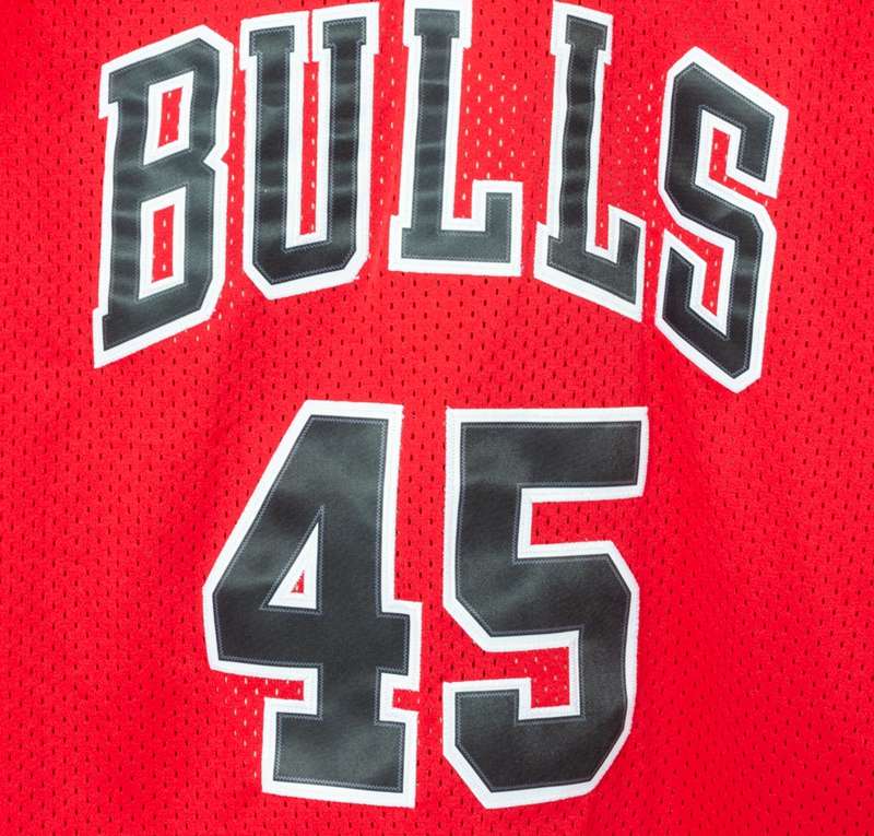 Chicago Bulls Red #45 JORDAN Classics Basketball Jersey (Stitched)