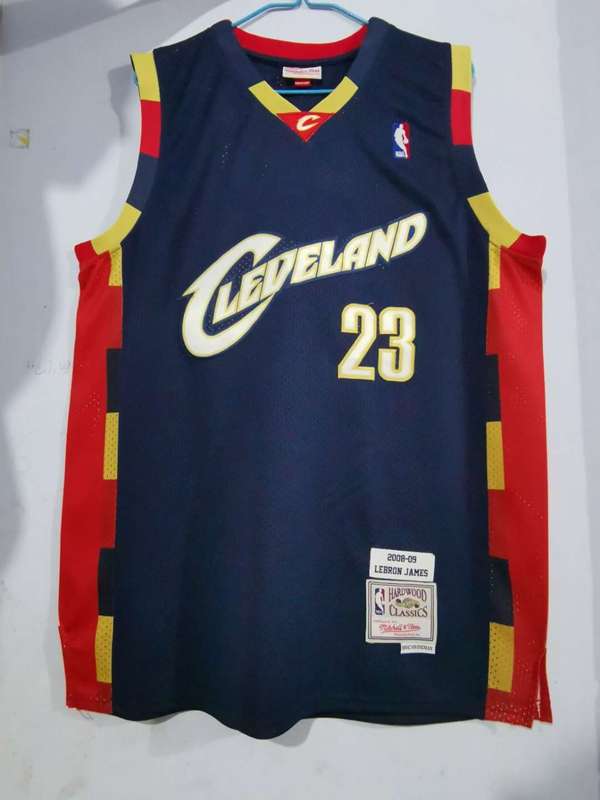 Cleveland Cavaliers 2008/09 Dark Blue #23 JAMES Classics Basketball Jersey (Stitched)