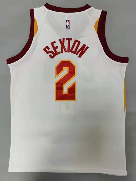 Cleveland Cavaliers White #2 SEXTON Basketball Jersey (Stitched)