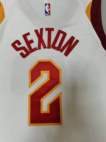 Cleveland Cavaliers White #2 SEXTON Basketball Jersey (Stitched)