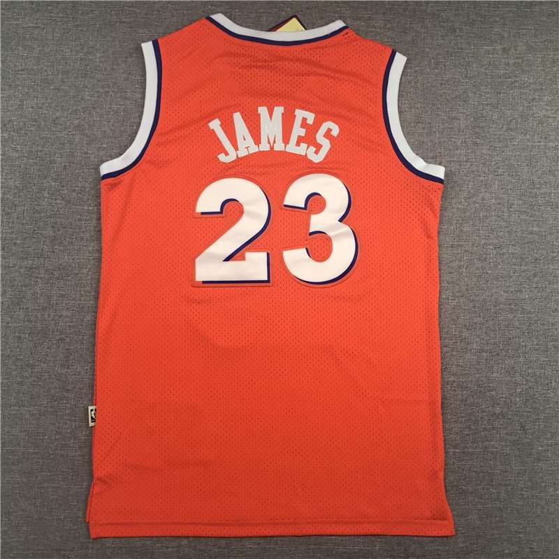 Cleveland Cavaliers Orange #23 JAMES Classics Basketball Jersey (Stitched)