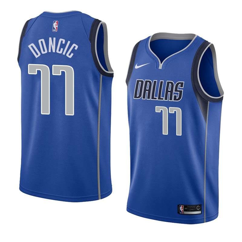 Dallas Mavericks 20/21 Blue #77 DONCIC Basketball Jersey (Stitched)