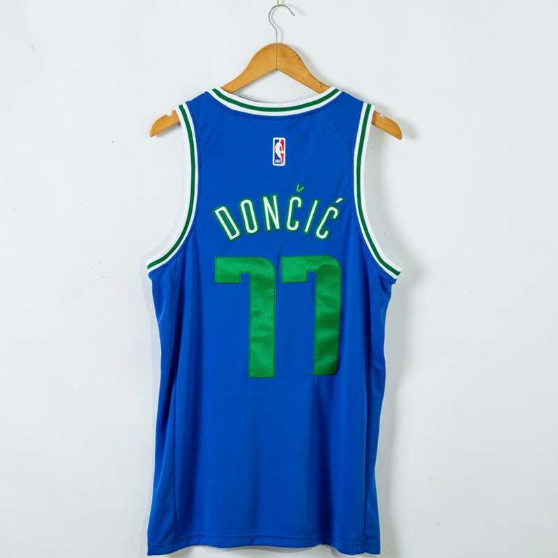 Dallas Mavericks 20/21 Blue #77 DONCIC City Basketball Jersey (Stitched)