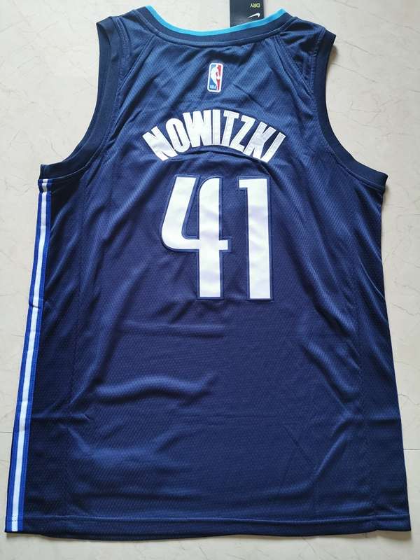 Dallas Mavericks 20/21 Dark Blue #41 NOWITZKI Basketball Jersey (Stitched)