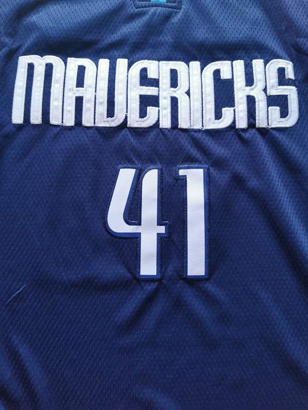 Dallas Mavericks 20/21 Dark Blue #41 NOWITZKI Basketball Jersey (Stitched)