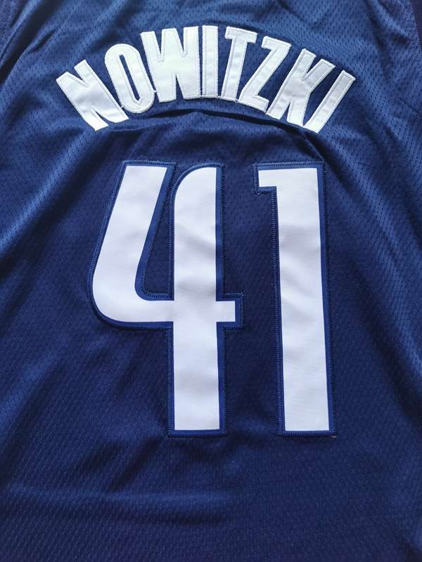 Dallas Mavericks 20/21 Dark Blue #41 NOWITZKI Basketball Jersey (Stitched)