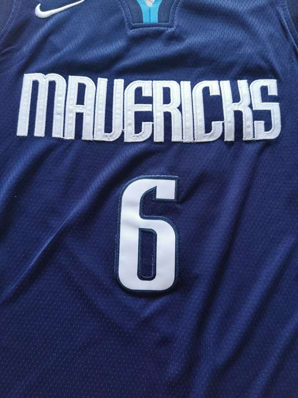 Dallas Mavericks 20/21 Dark Blue #6 PORZINGIS Basketball Jersey (Stitched)