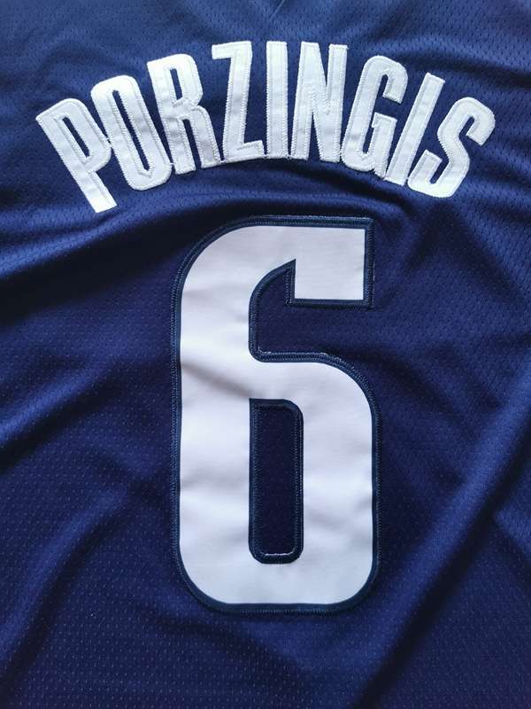 Dallas Mavericks 20/21 Dark Blue #6 PORZINGIS Basketball Jersey (Stitched)