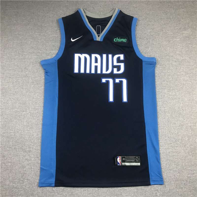 Dallas Mavericks 20/21 Dark Blue #77 DONCIC Basketball Jersey 02 (Stitched)