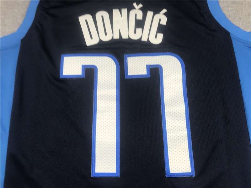 Dallas Mavericks 20/21 Dark Blue #77 DONCIC Basketball Jersey 02 (Stitched)