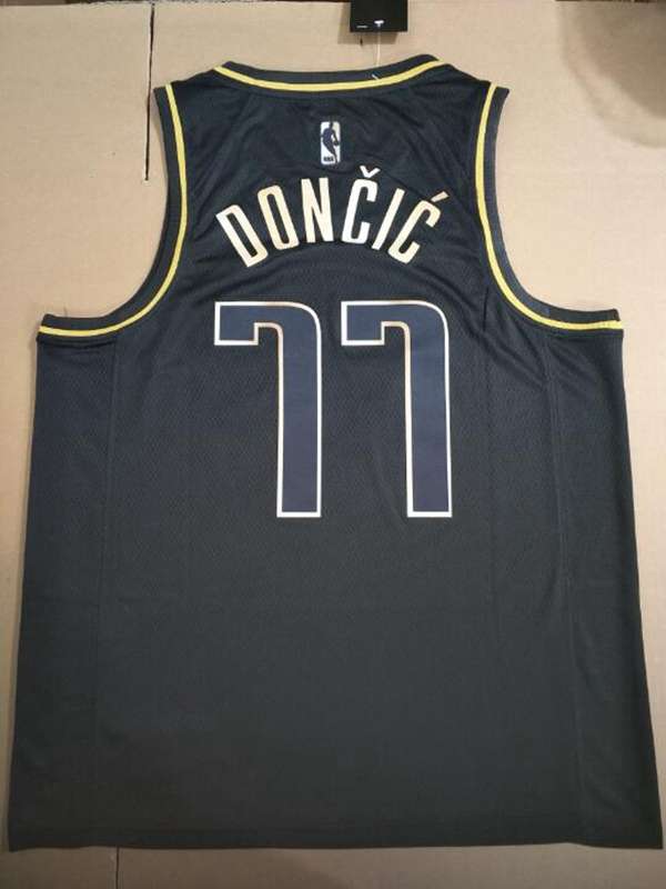 Dallas Mavericks 2020 Black Gold #77 DONCIC Basketball Jersey (Stitched)