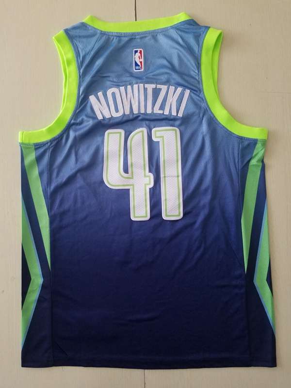 Dallas Mavericks 2020 Blue #41 NOWITZKI City Basketball Jersey (Stitched)