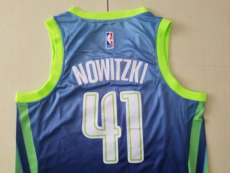 Dallas Mavericks 2020 Blue #41 NOWITZKI City Basketball Jersey (Stitched)