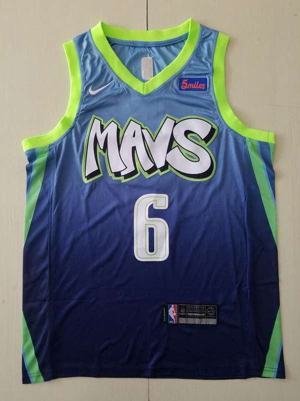 Dallas Mavericks 2020 Blue #6 PORZINGIS City Basketball Jersey (Stitched)