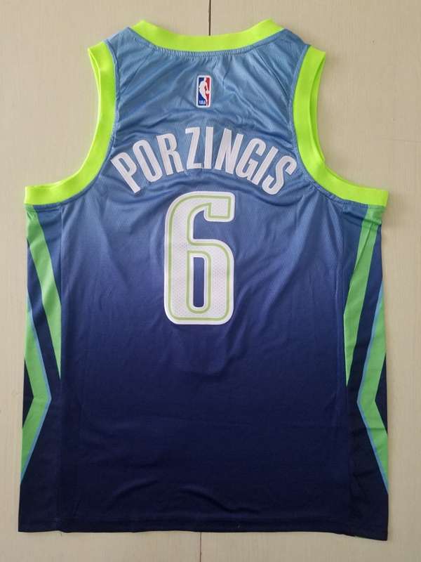 Dallas Mavericks 2020 Blue #6 PORZINGIS City Basketball Jersey (Stitched)