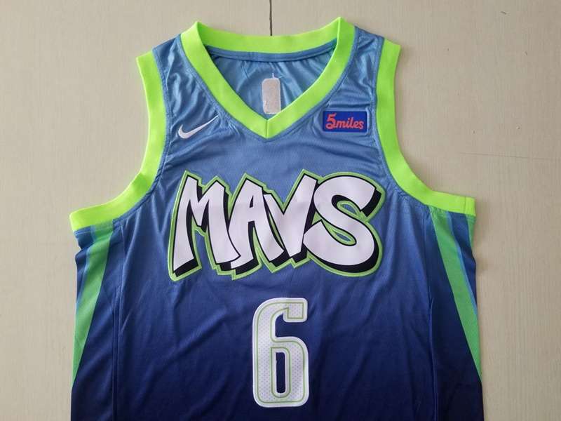 Dallas Mavericks 2020 Blue #6 PORZINGIS City Basketball Jersey (Stitched)