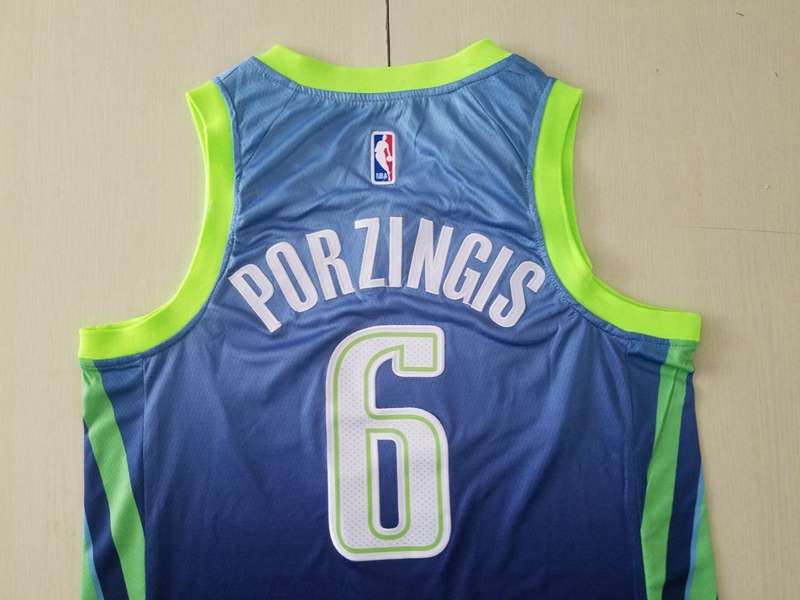 Dallas Mavericks 2020 Blue #6 PORZINGIS City Basketball Jersey (Stitched)