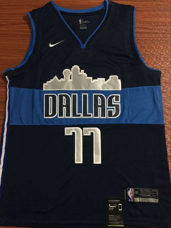 Dallas Mavericks 2020 Dark Blue #77 DONCIC Basketball Jersey (Stitched)
