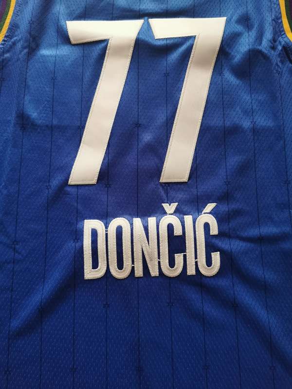 Dallas Mavericks 2020 Blue #77 DONCIC ALL-STAR Basketball Jersey (Stitched)