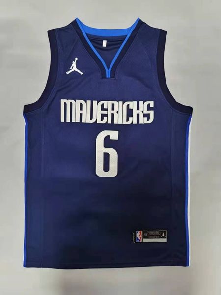 20/21 Dallas Mavericks Blue Dark #6 PORZINGIS AJ Basketball Jersey (Stitched)