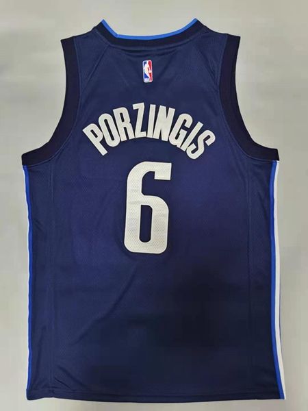 20/21 Dallas Mavericks Blue Dark #6 PORZINGIS AJ Basketball Jersey (Stitched)