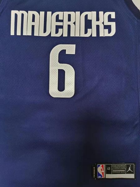 20/21 Dallas Mavericks Blue Dark #6 PORZINGIS AJ Basketball Jersey (Stitched)