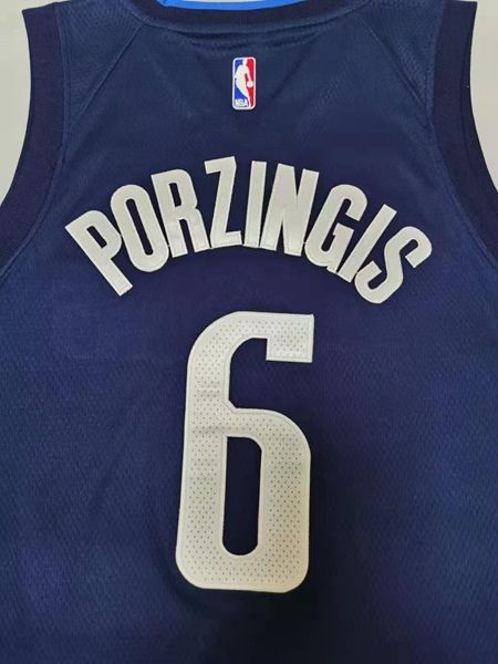 20/21 Dallas Mavericks Blue Dark #6 PORZINGIS AJ Basketball Jersey (Stitched)