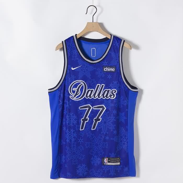Dallas Mavericks 20/21 Blue #77 DONCIC Basketball Jersey 02 (Stitched)