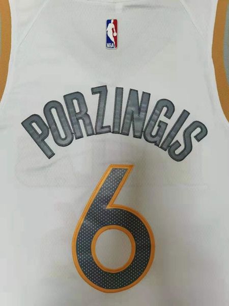 20/21 Dallas Mavericks White #6 PORZINGIS City Basketball Jersey (Stitched)