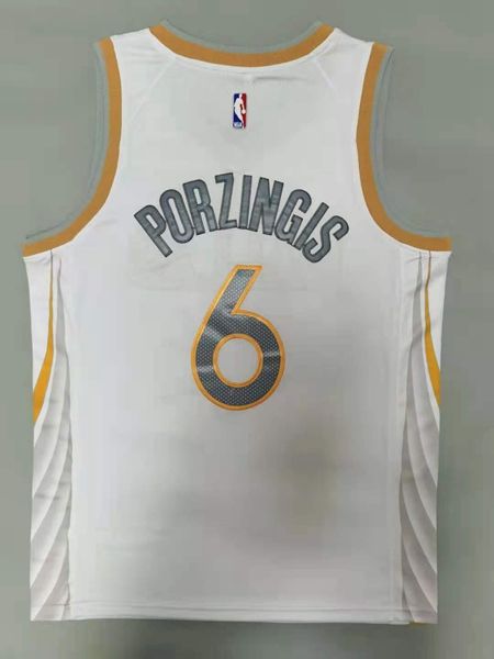 20/21 Dallas Mavericks White #6 PORZINGIS City Basketball Jersey (Stitched)