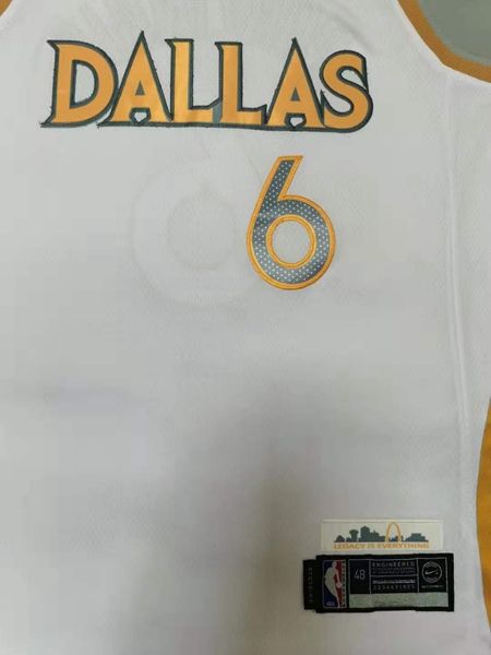 20/21 Dallas Mavericks White #6 PORZINGIS City Basketball Jersey (Stitched)