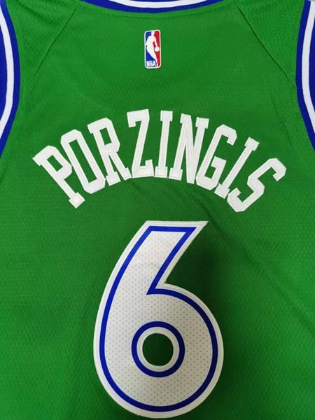 20/21 Dallas Mavericks Green #6 PORZINGIS Basketball Jersey (Stitched)