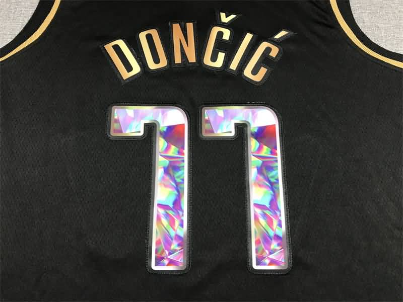 Dallas Mavericks 21/22 Black #77 DONCIC Basketball Jersey (Stitched)