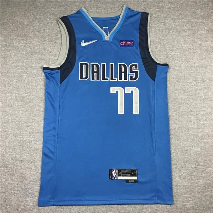 Dallas Mavericks 21/22 Blue #77 DONCIC Basketball Jersey (Stitched)