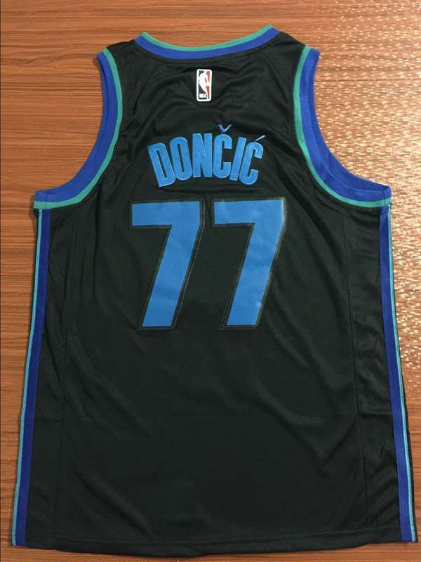 Dallas Mavericks Black #77 DONCIC City Classics Basketball Jersey (Stitched)