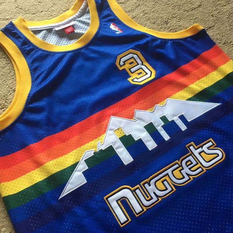 Denver Nuggets 2006/07 Blue #3 IVERSON Classics Basketball Jersey (Closely Stitched)