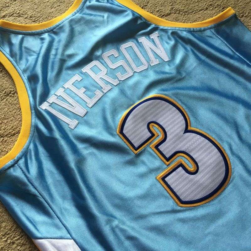 Denver Nuggets 2006/07 Light Blue #3 IVERSON Classics Basketball Jersey (Closely Stitched)