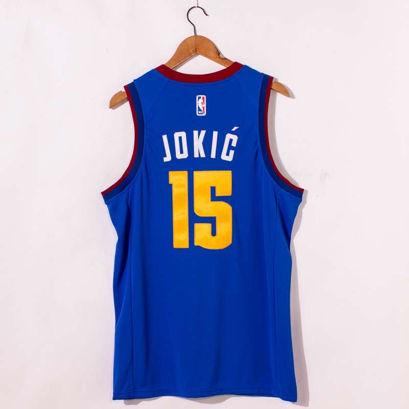 Denver Nuggets 20/21 Blue #15 JOKIC AJ Basketball Jersey (Stitched)