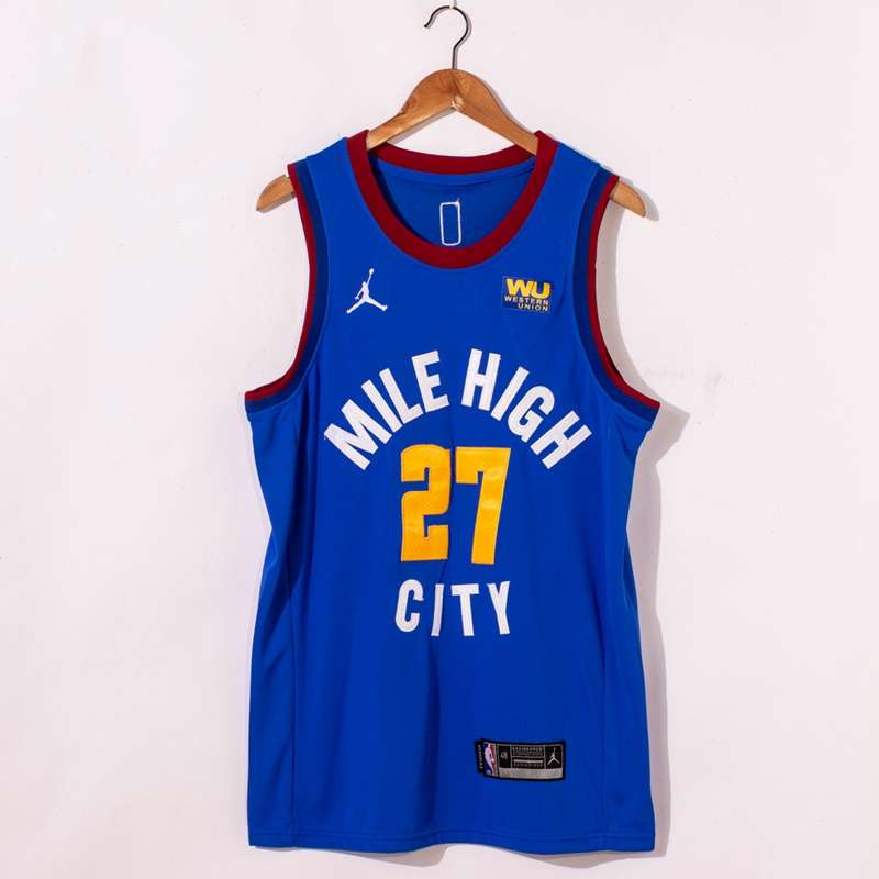 Denver Nuggets 20/21 Blue #27 MURRAY AJ Basketball Jersey (Stitched)