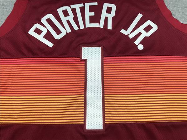 Denver Nuggets 20/21 Red #1 PORTER JR. City Basketball Jersey (Stitched)