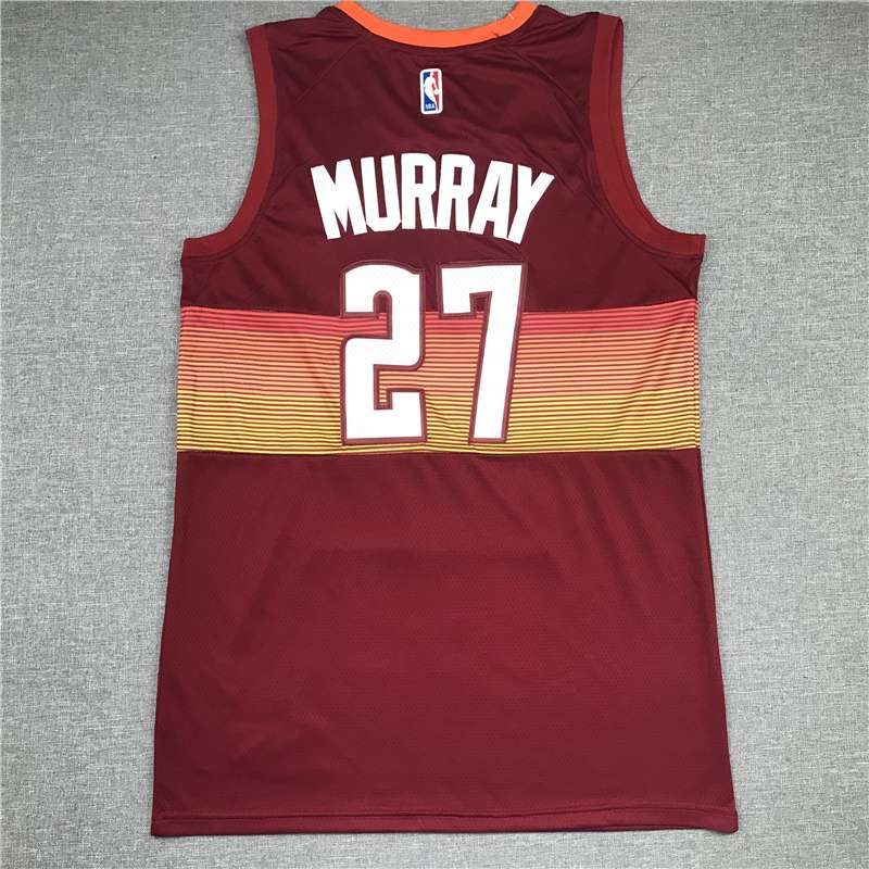 Denver Nuggets 20/21 Red #27 MURRAY City Basketball Jersey (Stitched)