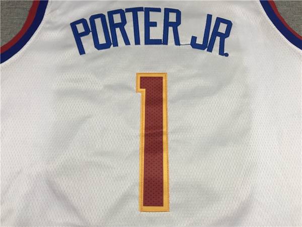 Denver Nuggets 20/21 White #1 PORTER JR. Basketball Jersey (Stitched)