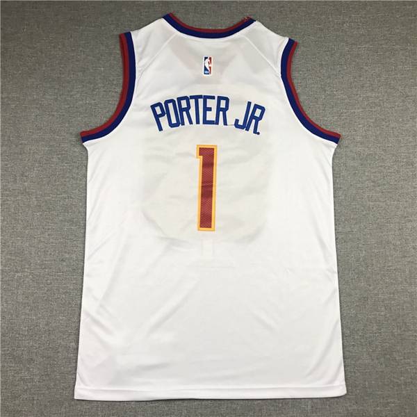 Denver Nuggets 20/21 White #1 PORTER JR. Basketball Jersey (Stitched)