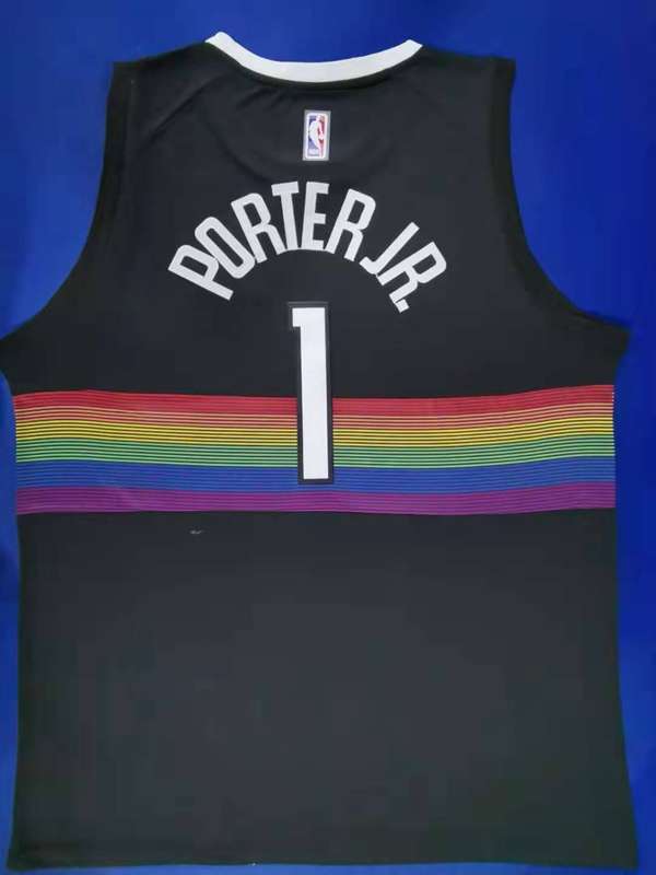 Denver Nuggets 2020 Black #1 PORTERJR. City Basketball Jersey (Stitched)