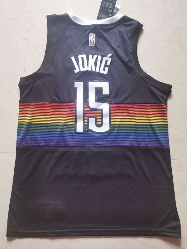 Denver Nuggets 2020 Black #15 JOKIC City Basketball Jersey (Stitched)