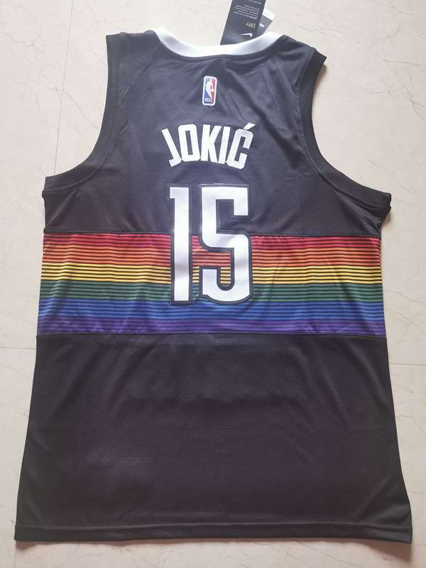 Denver Nuggets 2020 Black #15 JOKIC City Basketball Jersey (Stitched)