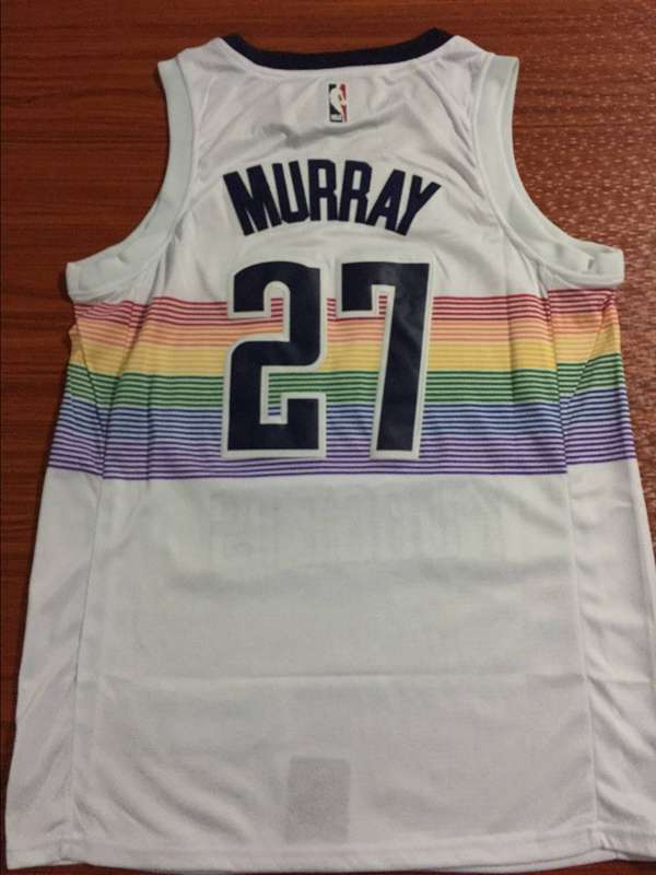 Denver Nuggets 2020 White #27 MURRAY City Basketball Jersey (Stitched)