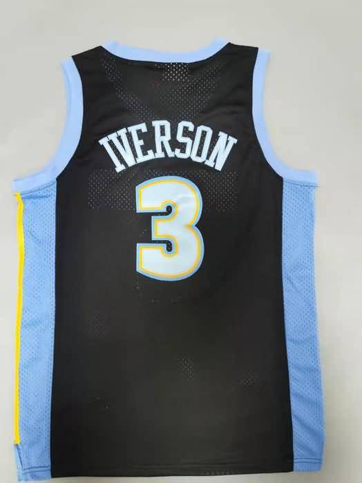 Denver Nuggets 2006/07 Black #3 IVERSON Classics Basketball Jersey 02 (Stitched)