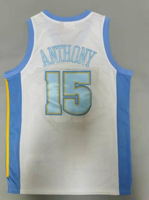 Denver Nuggets 2006/07 White #15 ANTHONY Classics Basketball Jersey (Stitched)