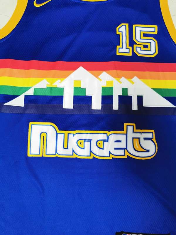 Denver Nuggets Blue #15 ANTHONY Classics Basketball Jersey (Stitched)